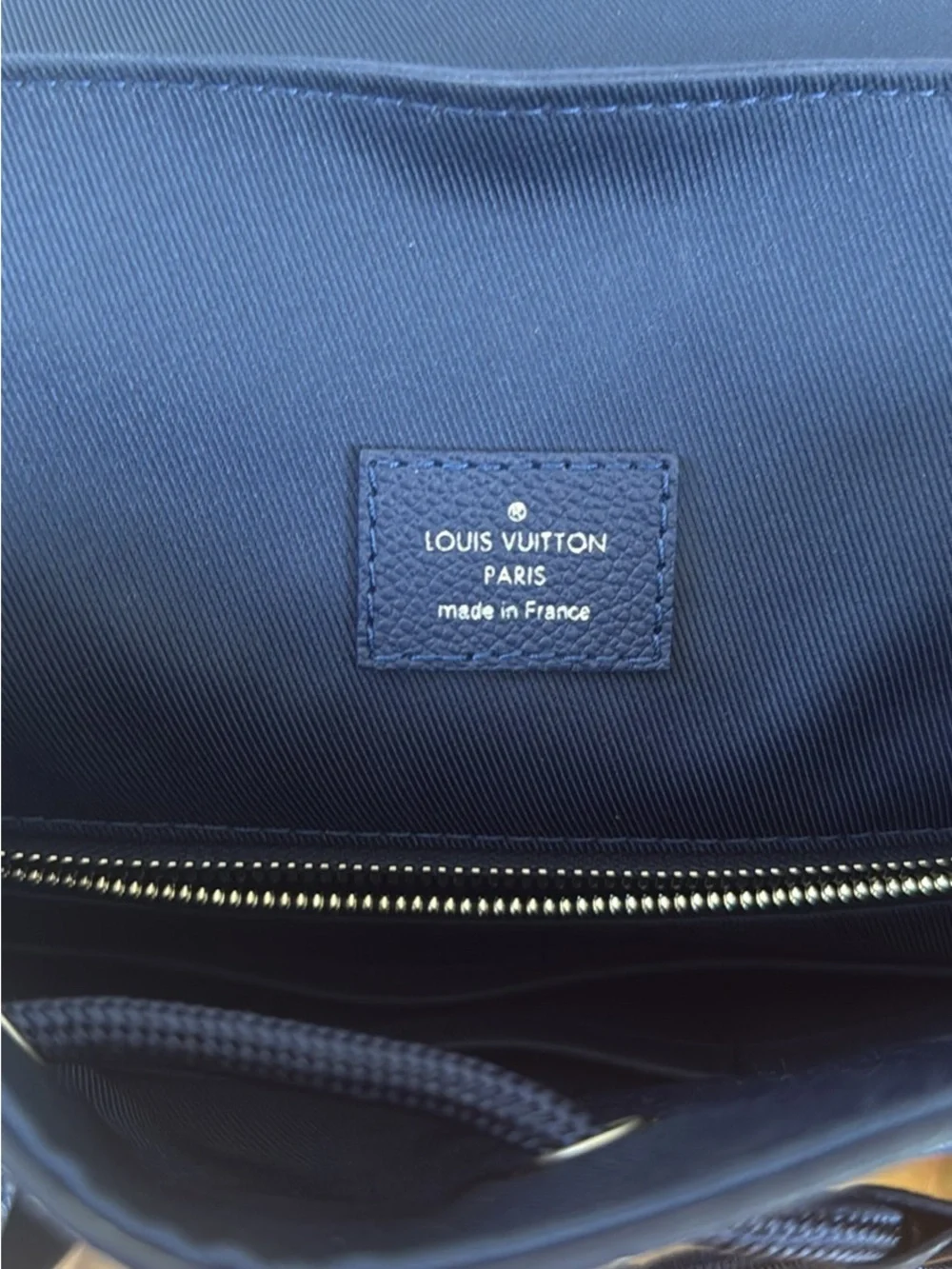Louis Vuitton Navy and White Bandana Monogram Backpack